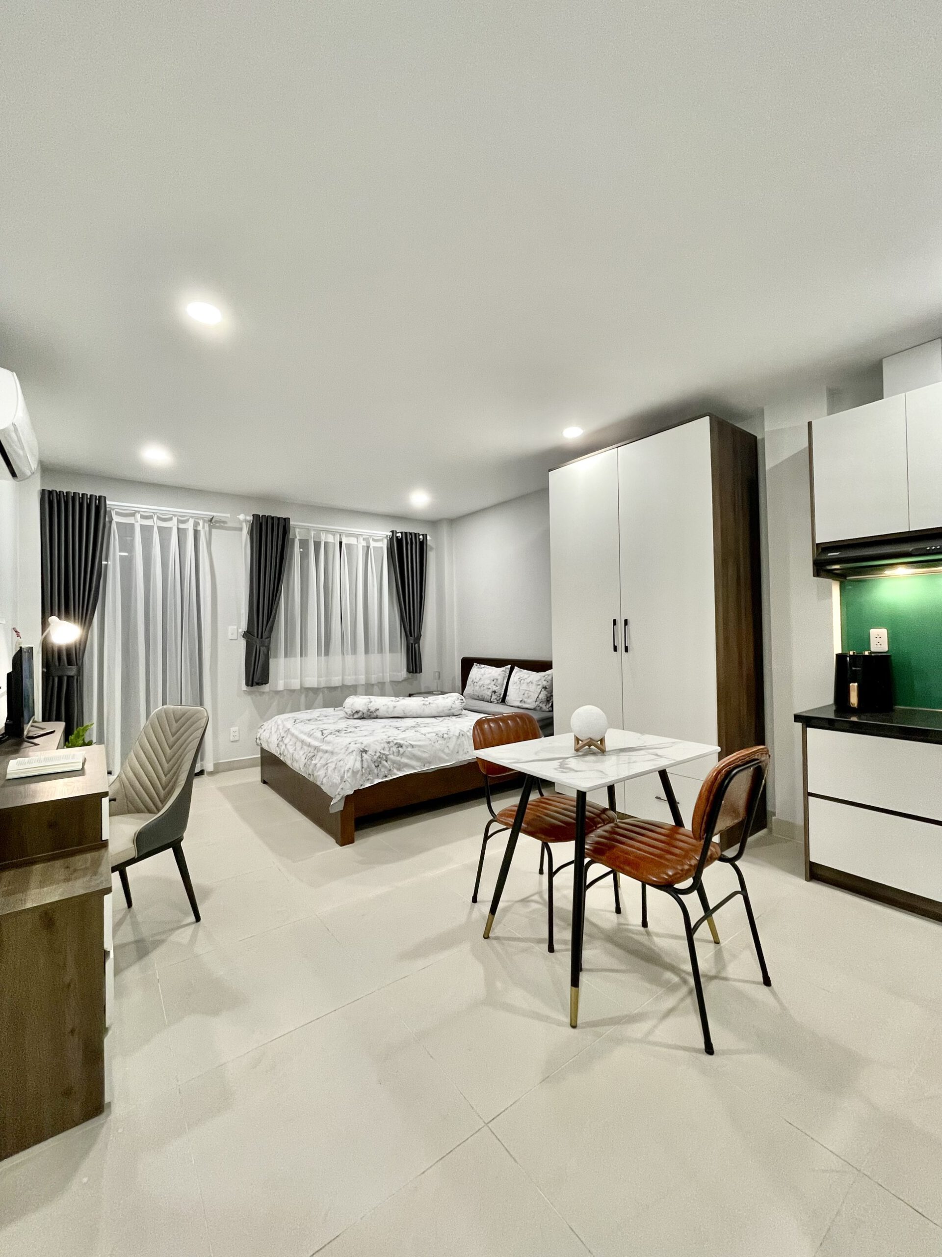 Studio 30 m2 giặt riêng bếp rộng